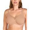 imageHSIA Minimizer Bras for Women Plus Size Full Coverage Coolcomfort T Shirt Unlined Bra with Underwire for Heavy BreastBlush