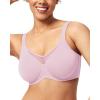 imageHSIA Minimizer Bras for Women Plus Size Full Coverage Coolcomfort T Shirt Unlined Bra with Underwire for Heavy BreastLavender