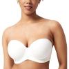 imageHSIA Strapless Bras for Women Large Breasts Non Slip Full Coverage Underwire Supportive Multiway Strapless Bra Plus SizeWhite01