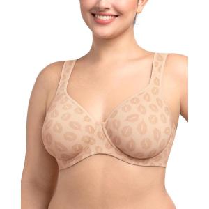 imageHSIA Bras for Women Minimizer Full Coverage Plus Size T Shirt Unlined Underwire Smooth Bra Seamless Cups Joan Ultimate SoftNude Kiss