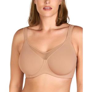 imageHSIA Minimizer Bras for Women Plus Size Full Coverage Coolcomfort T Shirt Unlined Bra with Underwire for Heavy BreastBlush