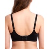 image:imageHSIA Balconette Bras for Women Underwire Unlined Demi Elodie Cloudsoft Half Cup Satin BrasBlack
