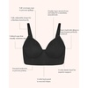 image:imageHSIA Bras for Women Minimizer Full Coverage Seamless Plus Size Longline Unlined Underwire Back Smoothing BraBlack Classic