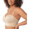 image:imageHSIA Strapless Bras for Women Longline Corset for Large Bust Plus Size Supportive Bustier Minimizer Convertible BandeauLace Natural Nude Style