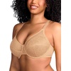 image:imageHSIA Minimizer Bras for Women Enchante Full Coverage Underwire Bras Plus Size Lifting Floral Lace Bra for Heavy BreastBeige