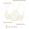 image:imageHSIA Minimizer Bras for Women Full Coverage Underwire Unlined Mesh Plus Size Convertible Bra for Big BustedApricot