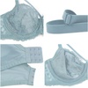 image:imageHSIA Minimizer Bras for Women Full Coverage Unlined Lace Sexy Plus Size Underwire Bra for Large BreastsGrey Blue
