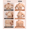 image:imageHSIA Bras for Women Minimizer Full Coverage Seamless Plus Size Longline Unlined Underwire Back Smoothing Bra Light Beige 36DDD