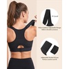 image:imageHSIA Sports Bras for Women High Support Large Bust FlexCore Racerback Lined  High Impact Sewn In Pads Wireless Plus Size Adjustable Wide Cushioned Straps Full Coverage Workout Running GymBlack