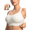 image:imageHSIA Sports Bras for Women High Support Large Bust FlexCore Racerback Lined  High Impact Sewn In Pads Wireless Plus Size Adjustable Wide Cushioned Straps Full Coverage Workout Running GymIncanus