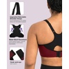 image:imageHSIA High Support Sports Bra for Women Full Coverage Unlined Large Bust Bra  Outside Underwire High Impact Lift Wider Mesh Racerback Adjustable Straps for Running HIIT amp Sports 2 Nipple CoversDull Red