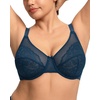 image:imageHSIA Minimizer Bras for Women Enchante Lace Underwire Bra for Heavy Breast  Full Coverage Breathable in Summer Plus Size Supportive Unlined Lifting Back Fat Smoothing Offer Natural Shape SoftOcean