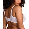 image:imageHSIA Minimizer Bras for Women Full Coverage Underwire Lace Mermaid Scales  Plussize fit unlined underwire support nonstretch lace and mesh backsmoothing band wide straps sizes 3248 CIWhite