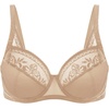 image:imageHSIA Minimizer Bras for Women Full Coverage Underwire Lace Mermaid Scales  Plussize fit unlined underwire support nonstretch lace and mesh backsmoothing band wide straps sizes 3248 CIDark Beige