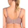 image:imageHSIA Minimizer Bras for Women Full Coverage Underwire Lace Mermaid Scales  Plussize fit unlined underwire support nonstretch lace and mesh backsmoothing band wide straps sizes 3248 CIBrown Purple
