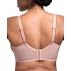 image:imageHSIA Minimizer Bras for Women Full Coverage Underwire Lace Mermaid Scales  Plussize fit unlined underwire support nonstretch lace and mesh backsmoothing band wide straps sizes 3248 CIDark Pink