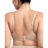 image:imageHSIA Minimizer Bras for Women Full Coverage Underwire Lace Mermaid Scales  Plussize fit unlined underwire support nonstretch lace and mesh backsmoothing band wide straps sizes 3248 CISoft Beige