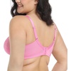 image:imageHSIA Minimizer Bras for Women Full Coverage Underwire Lace Mermaid Scales  Plussize fit unlined underwire support nonstretch lace and mesh backsmoothing band wide straps sizes 3248 CIMedium Pink