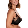 image:imageHSIA Minimizer Bras for Women Full Coverage Underwire Lace Mermaid Scales  Plussize fit unlined underwire support nonstretch lace and mesh backsmoothing band wide straps sizes 3248 CIBlack
