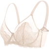 image:imageHSIA Minimizer Bras for Women Full Coverage Underwire Lace Mermaid Scales  Plussize fit unlined underwire support nonstretch lace and mesh backsmoothing band wide straps sizes 3248 CILight Pink