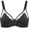 image:imageHSIA Minimizer Bras for Women Full Coverage Underwire Lace Mermaid Scales  Plussize fit unlined underwire support nonstretch lace and mesh backsmoothing band wide straps sizes 3248 CIBlack