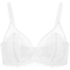 image:imageHSIA Minimizer Bras for Women Full Coverage Underwire Lace Mermaid Scales  Plussize fit unlined underwire support nonstretch lace and mesh backsmoothing band wide straps sizes 3248 CIWhite