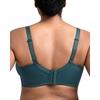 image:imageHSIA Minimizer Bras for Women Full Coverage Underwire Lace Mermaid Scales  Plussize fit unlined underwire support nonstretch lace and mesh backsmoothing band wide straps sizes 3248 CIBalsam Blue
