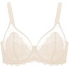 image:imageHSIA Minimizer Bras for Women Full Coverage Underwire Lace Mermaid Scales  Plussize fit unlined underwire support nonstretch lace and mesh backsmoothing band wide straps sizes 3248 CILight Beige