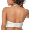 image:imageHSIA Strapless Bra for Women Large Breasts Plus Size Minimizer Longline  Push Up Supportive Underwire Long Line Corset Wide Band Back Fat Smoothing Balconette Minimizing Bustier for Big BustLace White Style