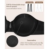 image:imageHSIA Strapless Bra for Women Large Breasts Plus Size Minimizer Longline  Push Up Supportive Underwire Long Line Corset Wide Band Back Fat Smoothing Balconette Minimizing Bustier for Big BustBlack Tone
