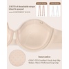 image:imageHSIA Strapless Bra for Women Large Breasts Plus Size Minimizer Longline  Push Up Supportive Underwire Long Line Corset Wide Band Back Fat Smoothing Balconette Minimizing Bustier for Big BustAlmond Beige Tone