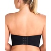 image:imageHSIA Strapless Bra for Women Large Breasts Plus Size Minimizer Longline  Push Up Supportive Underwire Long Line Corset Wide Band Back Fat Smoothing Balconette Minimizing Bustier for Big BustBlack