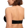image:imageHSIA Strapless Bra for Women Large Breasts Plus Size Minimizer Longline  Push Up Supportive Underwire Long Line Corset Wide Band Back Fat Smoothing Balconette Minimizing Bustier for Big BustBlack Tone
