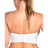 image:imageHSIA Strapless Bra for Women Large Breasts Plus Size Minimizer Longline  Push Up Supportive Underwire Long Line Corset Wide Band Back Fat Smoothing Balconette Minimizing Bustier for Big BustWhite