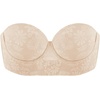 image:imageHSIA Strapless Bra for Women Large Breasts Plus Size Minimizer Longline  Push Up Supportive Underwire Long Line Corset Wide Band Back Fat Smoothing Balconette Minimizing Bustier for Big BustLace Natural Nude Lace