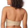 image:imageHSIA Strapless Bra for Women Large Breasts Plus Size Minimizer Longline  Push Up Supportive Underwire Long Line Corset Wide Band Back Fat Smoothing Balconette Minimizing Bustier for Big BustLace Natural Nude Style
