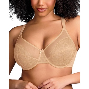 image:imageHSIA Minimizer Bras for Women Enchante Lace Underwire Bra for Heavy Breast  Full Coverage Breathable in Summer Plus Size Supportive Unlined Lifting Back Fat Smoothing Offer Natural Shape SoftBeige