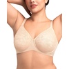 image:imageHSIA Minimizer Bras for Women Full Coverage Seamless Lace Unlined Lift Bra  Underwire Comfortable in Summer Womens TShirt Bra Plus Size Supportive for Heavy Breast Back Smoothing Minimizing SoftNude