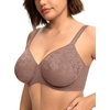 image:imageHSIA Minimizer Bras for Women Full Coverage Seamless Lace Unlined Lift Bra  Underwire Comfortable in Summer Womens TShirt Bra Plus Size Supportive for Heavy Breast Back Smoothing Minimizing SoftDark Brown Purple
