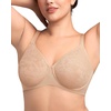 image:imageHSIA Minimizer Bras for Women Full Coverage Seamless Lace Unlined Lift Bra  Underwire Comfortable in Summer Womens TShirt Bra Plus Size Supportive for Heavy Breast Back Smoothing Minimizing SoftLight Beige
