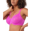 image:imageHSIA Minimizer Bras for Women Unlined Underwire Lace Bras for Large Breasts  Full Coverage Plus Size Support Lift Breathable Everyday Essentials Soft Back Smoothing Wide Straps Sizes 3246 CIHot Pink