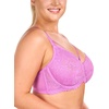 image:imageHSIA Minimizer Bras for Women Unlined Underwire Lace Bras for Large Breasts  Full Coverage Plus Size Support Lift Breathable Everyday Essentials Soft Back Smoothing Wide Straps Sizes 3246 CIPink Purple