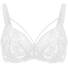 image:imageHSIA Minimizer Bras for Women Unlined Underwire Lace Bras for Large Breasts  Full Coverage Plus Size Support Lift Breathable Everyday Essentials Soft Back Smoothing Wide Straps Sizes 3246 CIWhite