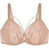 image:imageHSIA Minimizer Bras for Women Unlined Underwire Lace Bras for Large Breasts  Full Coverage Plus Size Support Lift Breathable Everyday Essentials Soft Back Smoothing Wide Straps Sizes 3246 CIChristmasdark Beige