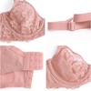 image:imageHSIA Minimizer Bras for Women Unlined Underwire Lace Bras for Large Breasts  Full Coverage Plus Size Support Lift Breathable Everyday Essentials Soft Back Smoothing Wide Straps Sizes 3246 CILight Coral