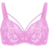 image:imageHSIA Minimizer Bras for Women Unlined Underwire Lace Bras for Large Breasts  Full Coverage Plus Size Support Lift Breathable Everyday Essentials Soft Back Smoothing Wide Straps Sizes 3246 CIPink Purple