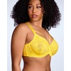 image:imageHSIA Minimizer Bras for Women Unlined Underwire Lace Bras for Large Breasts  Full Coverage Plus Size Support Lift Breathable Everyday Essentials Soft Back Smoothing Wide Straps Sizes 3246 CIBright Yellow