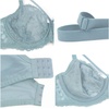 image:imageHSIA Minimizer Bras for Women Unlined Underwire Lace Bras for Large Breasts  Full Coverage Plus Size Support Lift Breathable Everyday Essentials Soft Back Smoothing Wide Straps Sizes 3246 CIGrey Blue