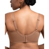 image:imageHSIA Minimizer Bras for Women Unlined Underwire Lace Bras for Large Breasts  Full Coverage Plus Size Support Lift Breathable Everyday Essentials Soft Back Smoothing Wide Straps Sizes 3246 CIDark Beige