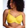 image:imageHSIA Minimizer Bras for Women Unlined Underwire Lace Bras for Large Breasts  Full Coverage Plus Size Support Lift Breathable Everyday Essentials Soft Back Smoothing Wide Straps Sizes 3246 CIBright Yellow